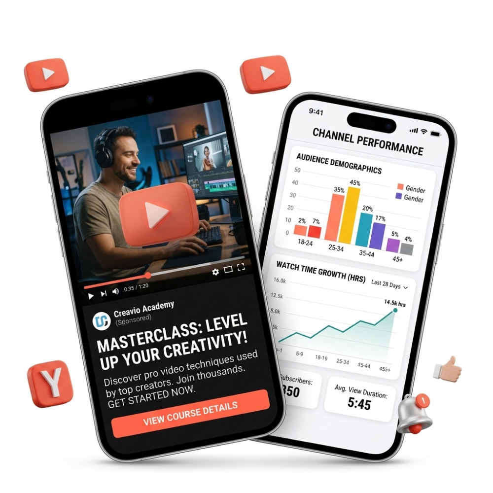 YouTube Ads Services Sample Image-social media marketing services