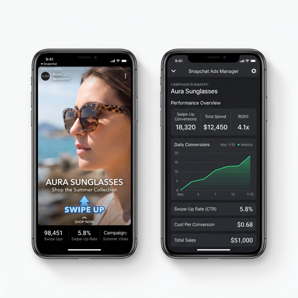 Snapchat Ads Live campaign result by Ali Faraz